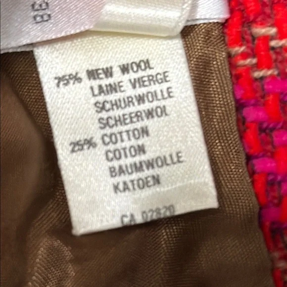 Vintage Mondi Plaid Skirt, Wool/Cotton Blend, Like New, EU 38, Size 6 - Picture 7 of 7